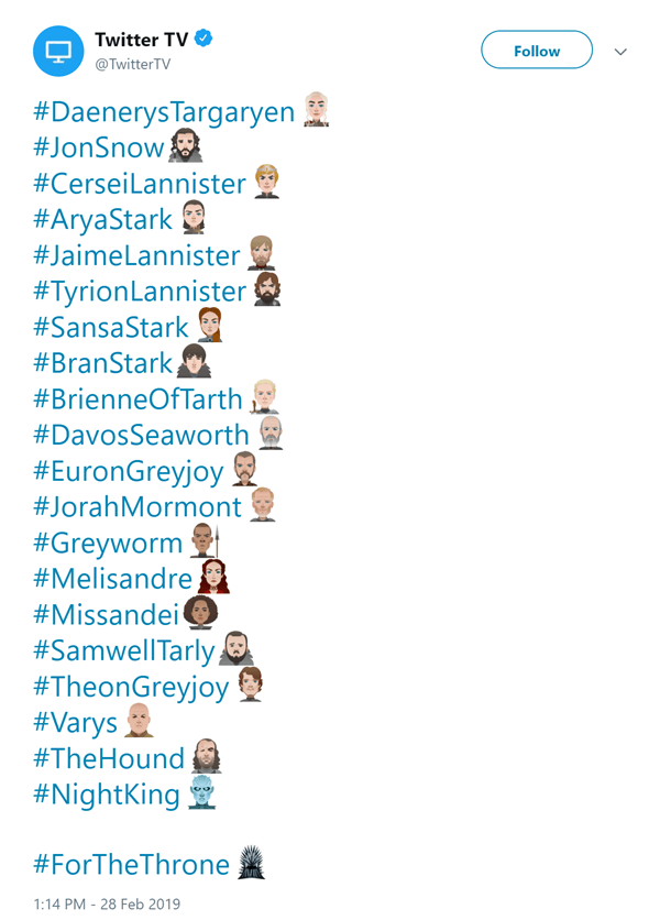 Game of Thrones Twitter Throne