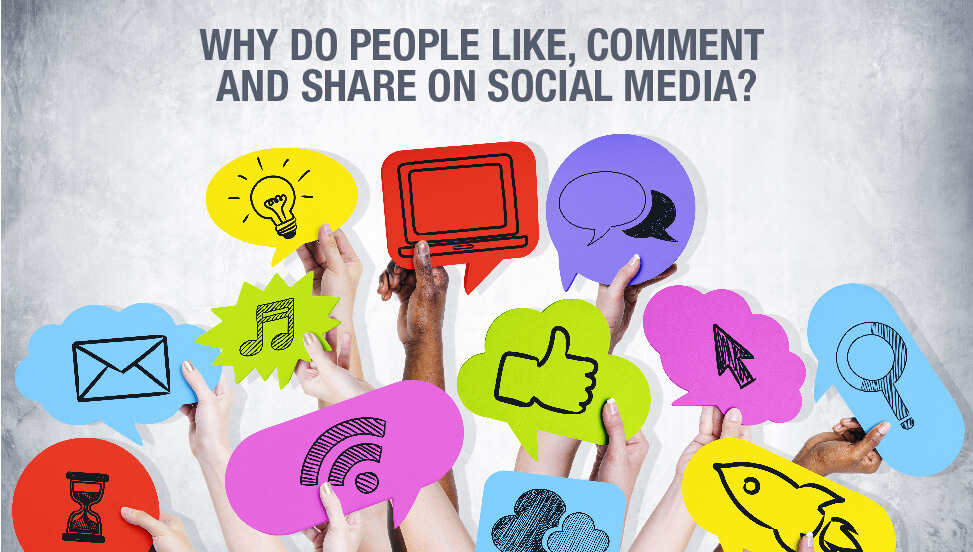 Why do People Like, Comment and Share on Social Media?