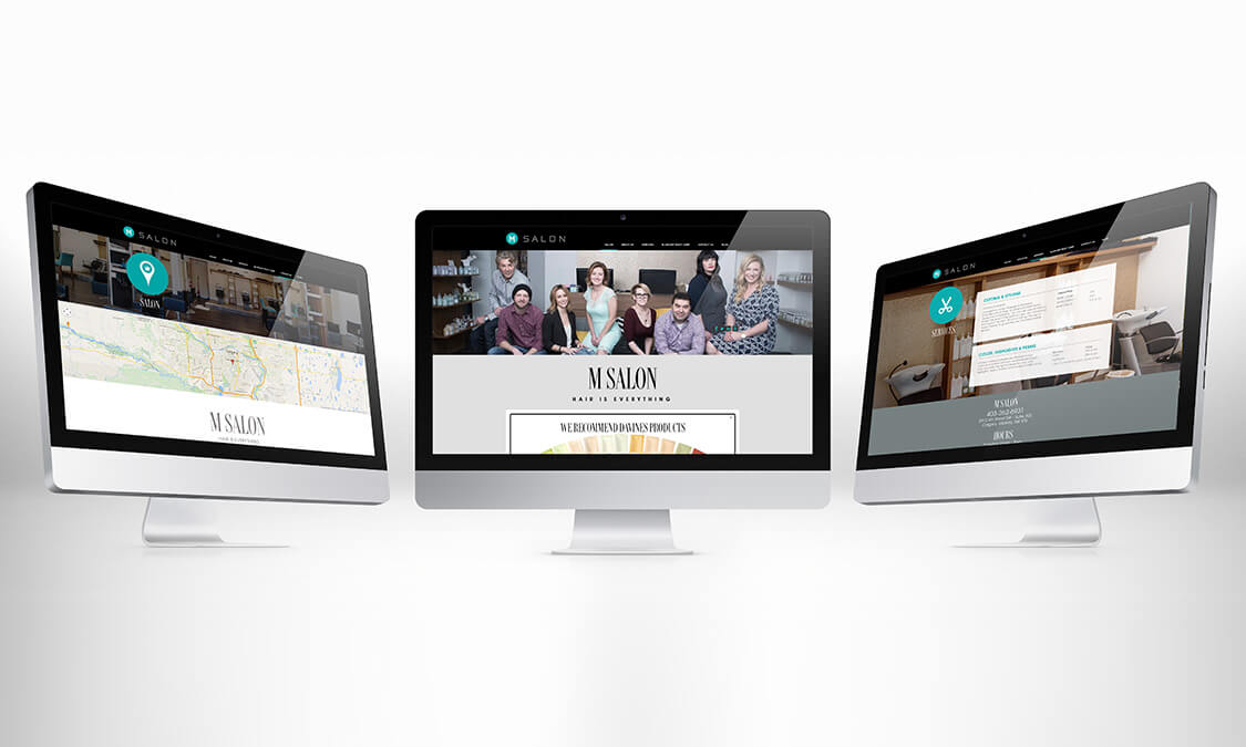 M Salon - A Calgary Website Design Company Project